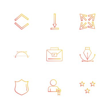 düz vektör çizim simgeler, App simgelerin ayarlamak 