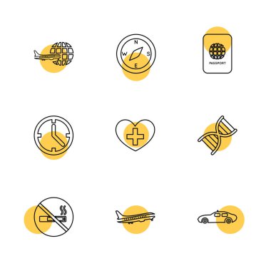 beyaz zemin üzerine minimalist düz app simgeleri