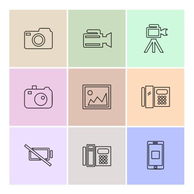 iş simgeleri kümesi, vektör illüstrasyonu 