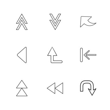 Beyaz arka plan üzerinde izole minimalist düz app simgeleri