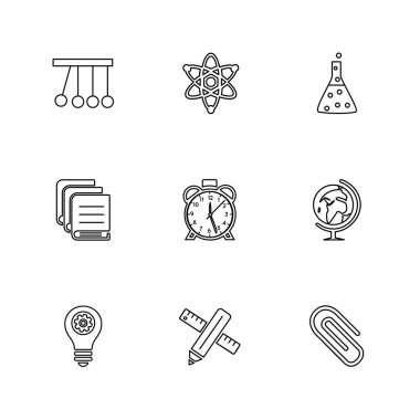 düz vektör çizim simgeler, App simgelerin ayarlamak   