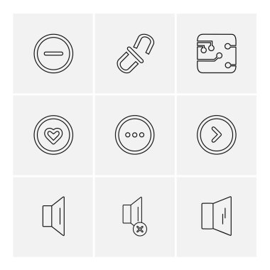 Beyaz arka plan üzerinde izole minimalist düz app simgeleri