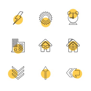 düz vektör çizim simgeler, App simgelerin ayarlamak   