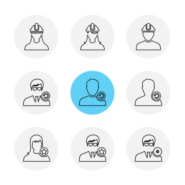 vektör çizim simgeler, beyaz arka plan üzerinde simgelerin ayarlamak