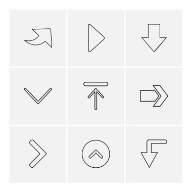 iş simgeleri kümesi, vektör illüstrasyonu 