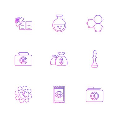 düz vektör çizim simgeler, App simgelerin ayarlamak   