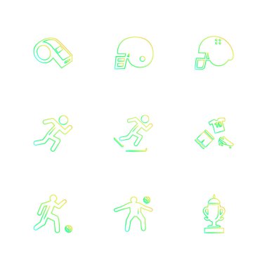 beyaz zemin üzerine minimalist düz app simgeleri