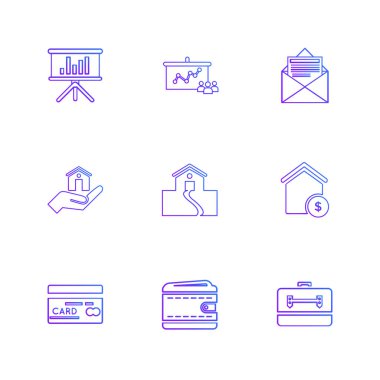 Beyaz arka plan basit düz app simgeleri