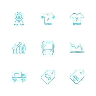 düz vektör çizim simgeler, App simgelerin ayarlamak   