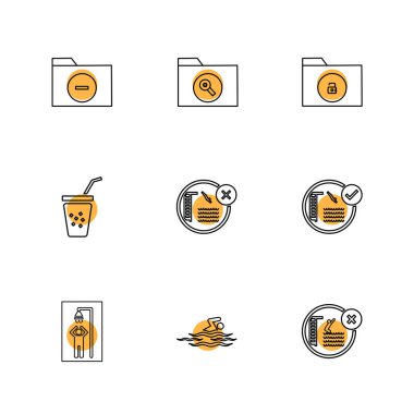 düz vektör çizim simgeler, App simgelerin ayarlamak   