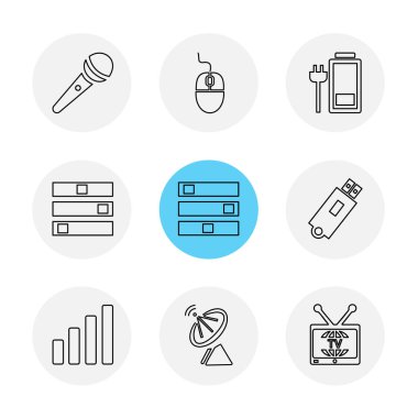 rasgele web simgeler, vektör çizim