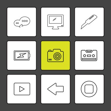 iş simgeleri kümesi, vektör illüstrasyonu 