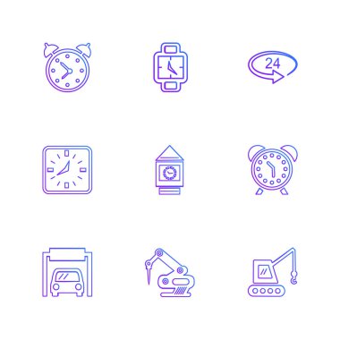 beyaz zemin üzerine minimalist düz app simgeleri
