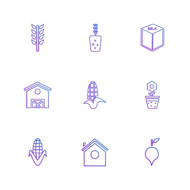 düz vektör çizim simgeler, App simgelerin ayarlamak   