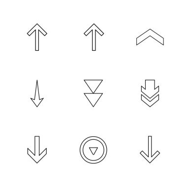 Beyaz arka plan üzerinde izole düz app simge kümesi