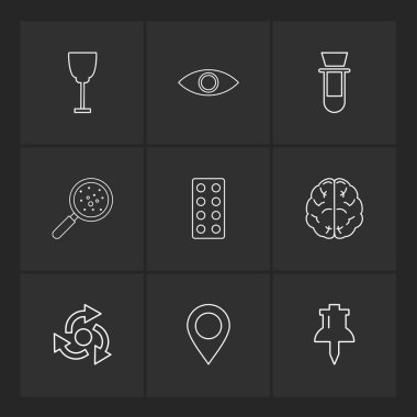 minimalist düz app simgeleri 