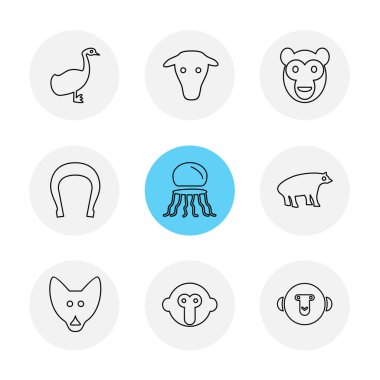 minimalist düz app simgeleri