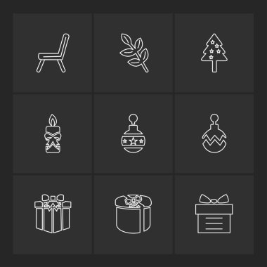 Minimalist düz app simgeler, vektör çizim dijital cihazlar için