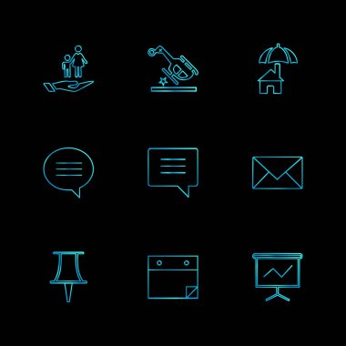 düz vektör çizim simgeler, App simgelerin ayarlamak   