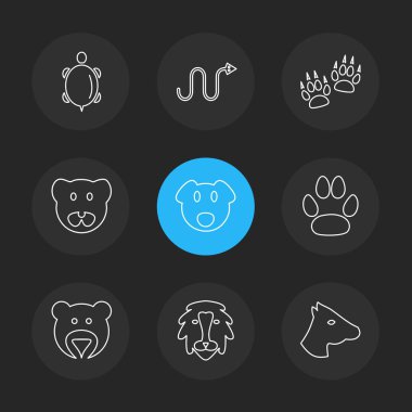 düz vektör çizim simgeler, App simgelerin ayarlamak   