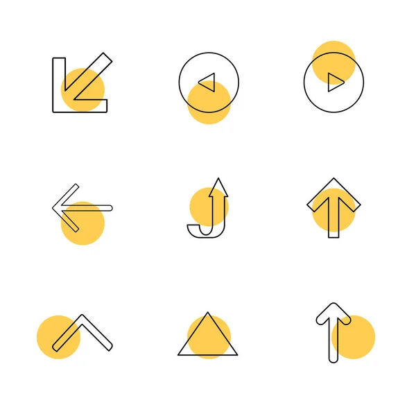 Minimalistische Flache App Symbole Auf Weißem Hintergrund — Stockvektor