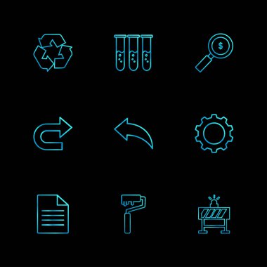 düz vektör çizim simgeler, App simgelerin ayarlamak 