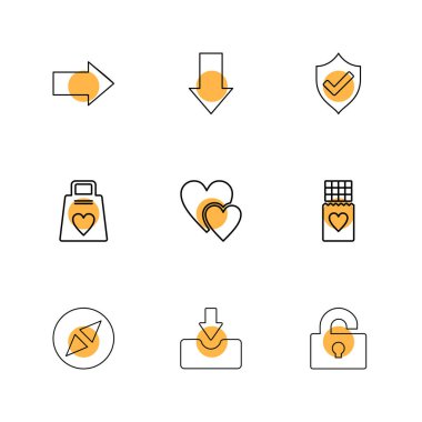 Beyaz arka plan üzerinde izole minimalist düz app simgeleri