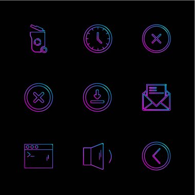 iş simgeleri kümesi, vektör illüstrasyonu 