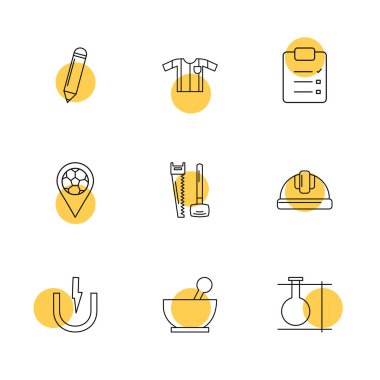 beyaz zemin üzerine minimalist düz app simgeleri