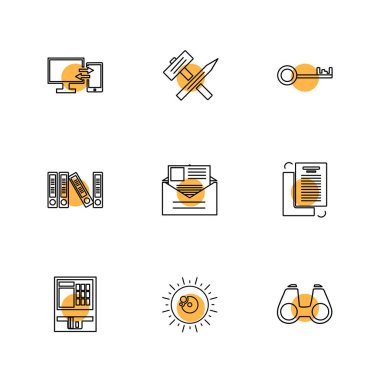 minimalist düz app simgeleri