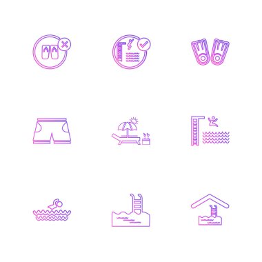 iş simgeleri kümesi, vektör illüstrasyonu 