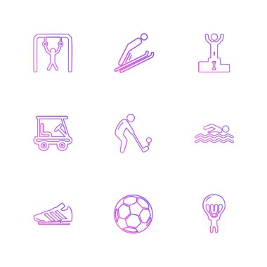 Beyaz arka plan üzerinde izole minimalist düz app simgeleri