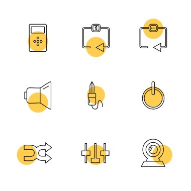 minimalist düz app simgeleri 