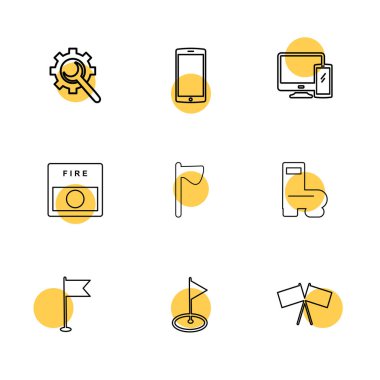 basit web simgeler, vektör çizim koleksiyonu