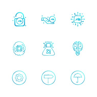 Beyaz arka plan üzerinde izole düz app simge kümesi