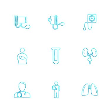 minimalist düz vektör app simgeleri beyaz arka plan üzerinde