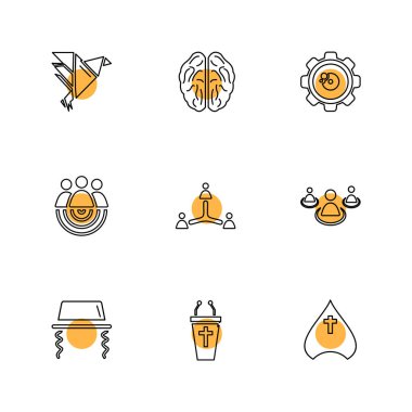 vektör çizim simgeler, beyaz arka plan üzerinde simgelerin ayarlamak