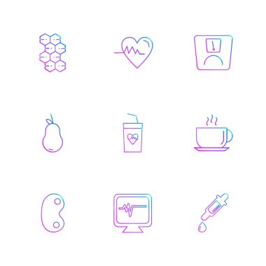 Beyaz arka plan, vektör çizim grafik simgeleri