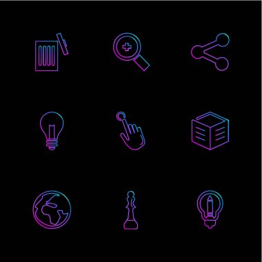 düz vektör çizim simgeler, App simgelerin ayarlamak   