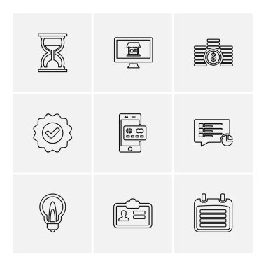 iş yaratıcı düz tasarım simgeler vektör koleksiyonu