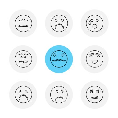 Beyaz arka plan üzerinde izole minimalist düz app simgeleri