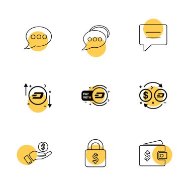 iş yaratıcı düz tasarım simgeler vektör koleksiyonu