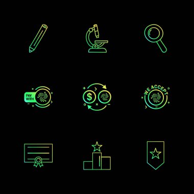 iş yaratıcı düz tasarım simgeler vektör koleksiyonu