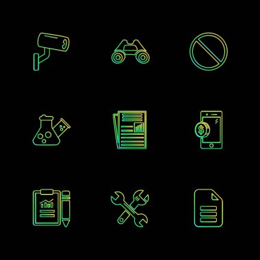 iş yaratıcı düz tasarım simgeler vektör koleksiyonu