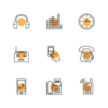 basit web simgeler, vektör çizim koleksiyonu