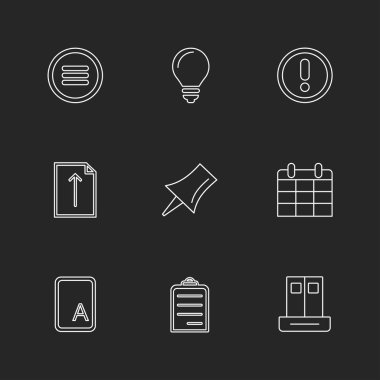 düz vektör çizim simgeler, App simgelerin ayarlamak   