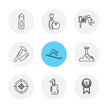 Beyaz arka plan üzerinde izole düz app simge kümesi