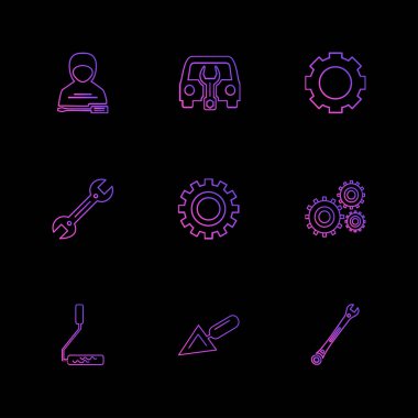 minimalist düz app simgeleri 