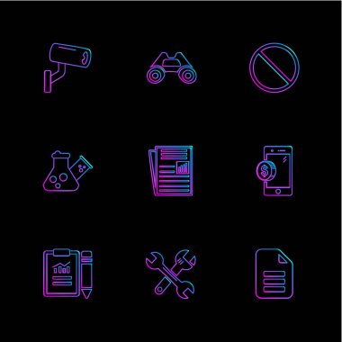 düz vektör çizim simgeler, App simgelerin ayarlamak   