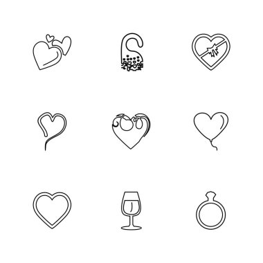 vektör çizim simgeler, beyaz arka plan üzerinde simgelerin ayarlamak